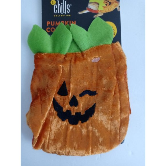 Thrills & Chills Collection Pumpkin Reptile Costume For Bearded Dragons - Picture 3 of 6